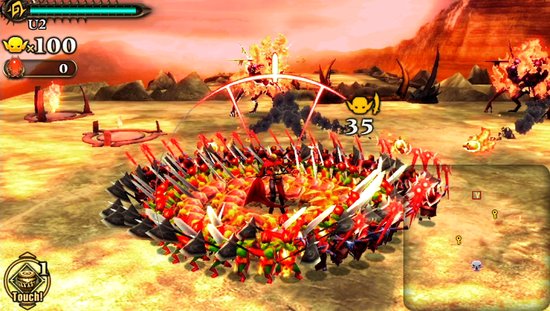 Illustration for article titled New Screens for Army Corps of Hell Show Off Elemental Attacks and Giant Insect Bosses on PlayStation Vita